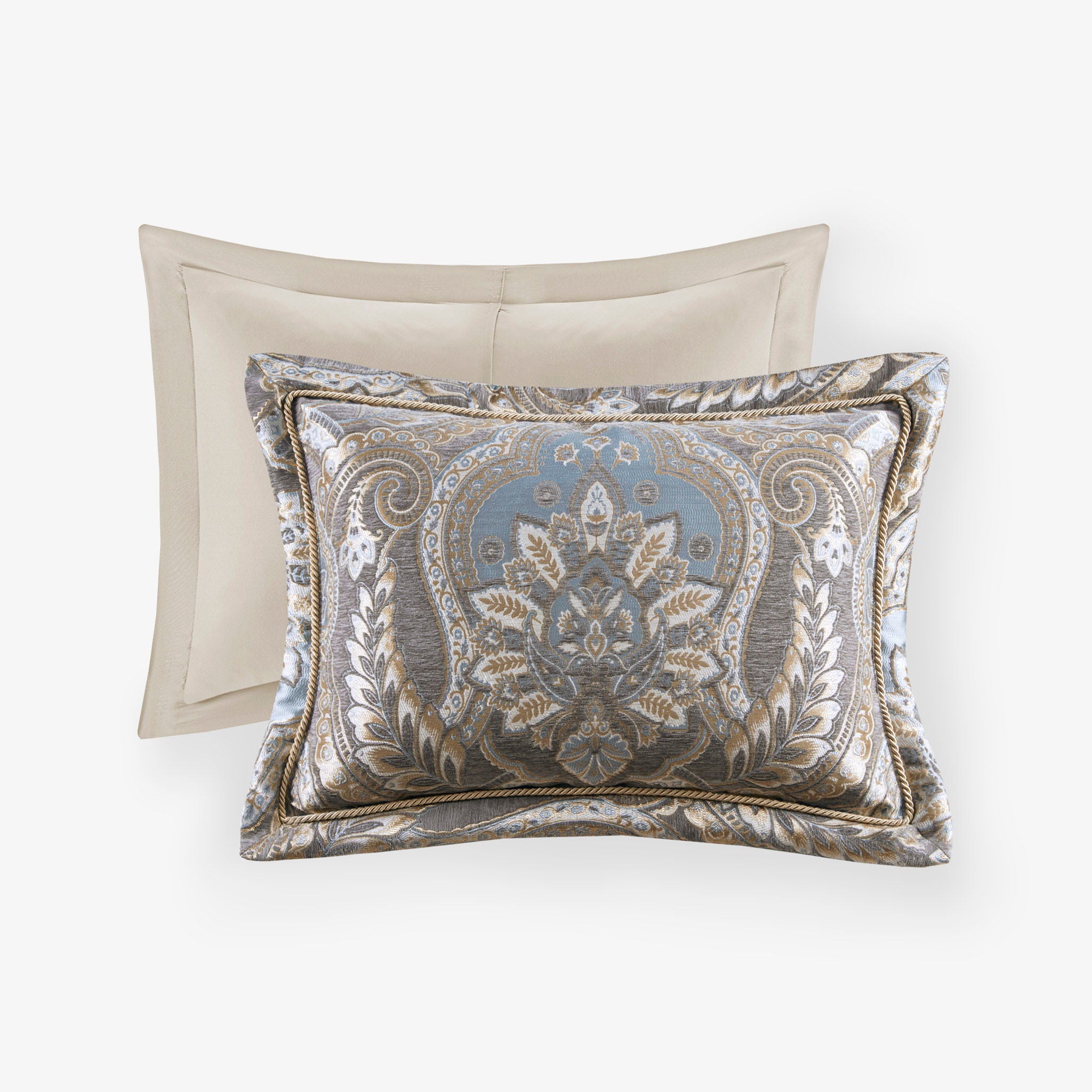 Julius - 4 Piece Queen Comforter Set - Taupe