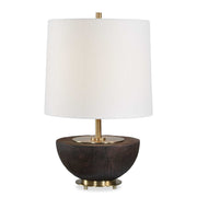 Kalo - Semi-Circular Table Lamp - Brown