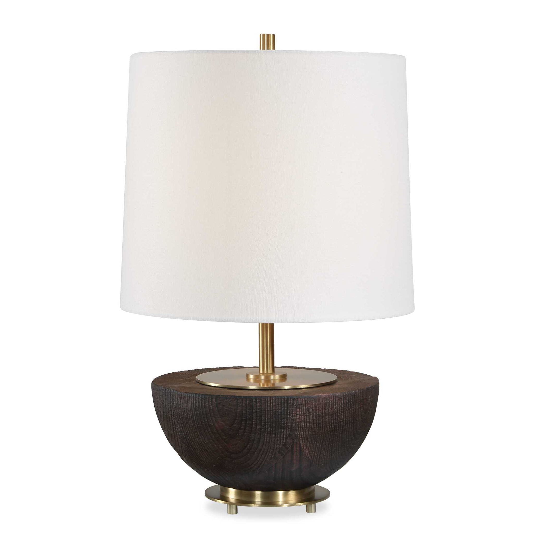 Kalo - Semi-Circular Table Lamp - Brown