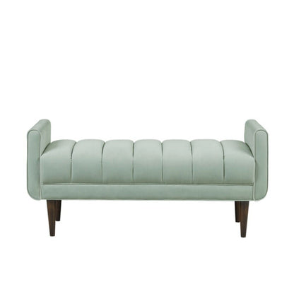 Linea - Upholstered Accent Bench - Seafoam