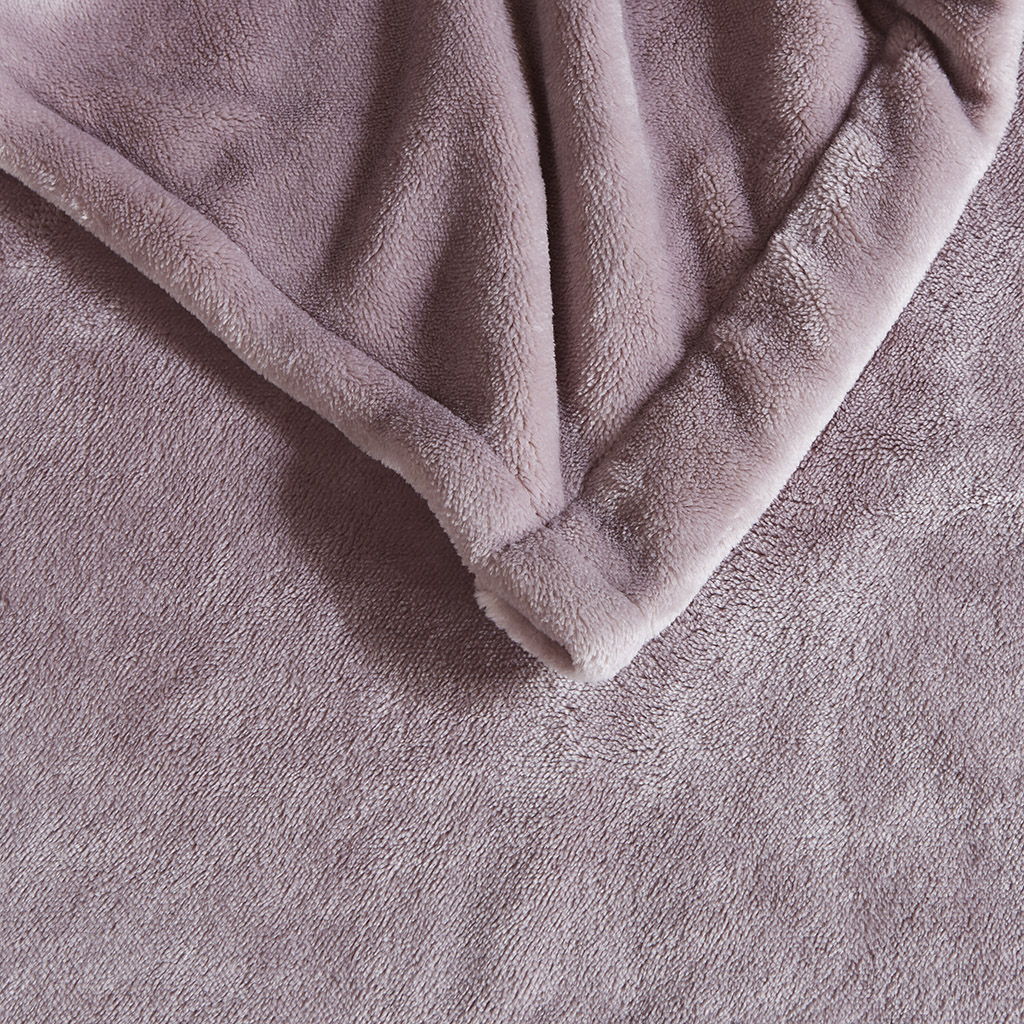 Heated Plush - King Blanket - Lavender