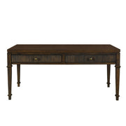 Fluted - 2 Drawer Coffee Table - Brown