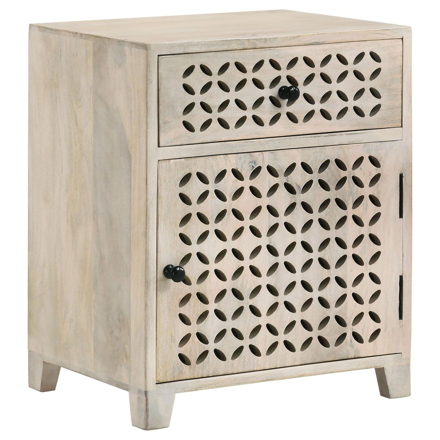 1 Door Accent Cabinet With Drawer - Beige