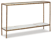 Ryandale - Console Sofa Table - Antique Brass Finish