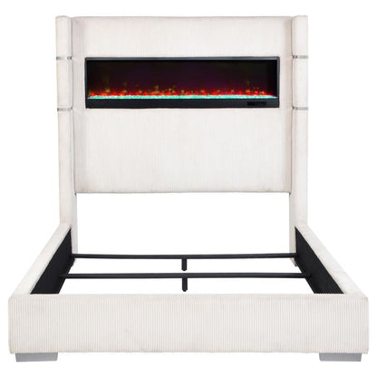 Tisdall - Upholstered Fireplace Bed