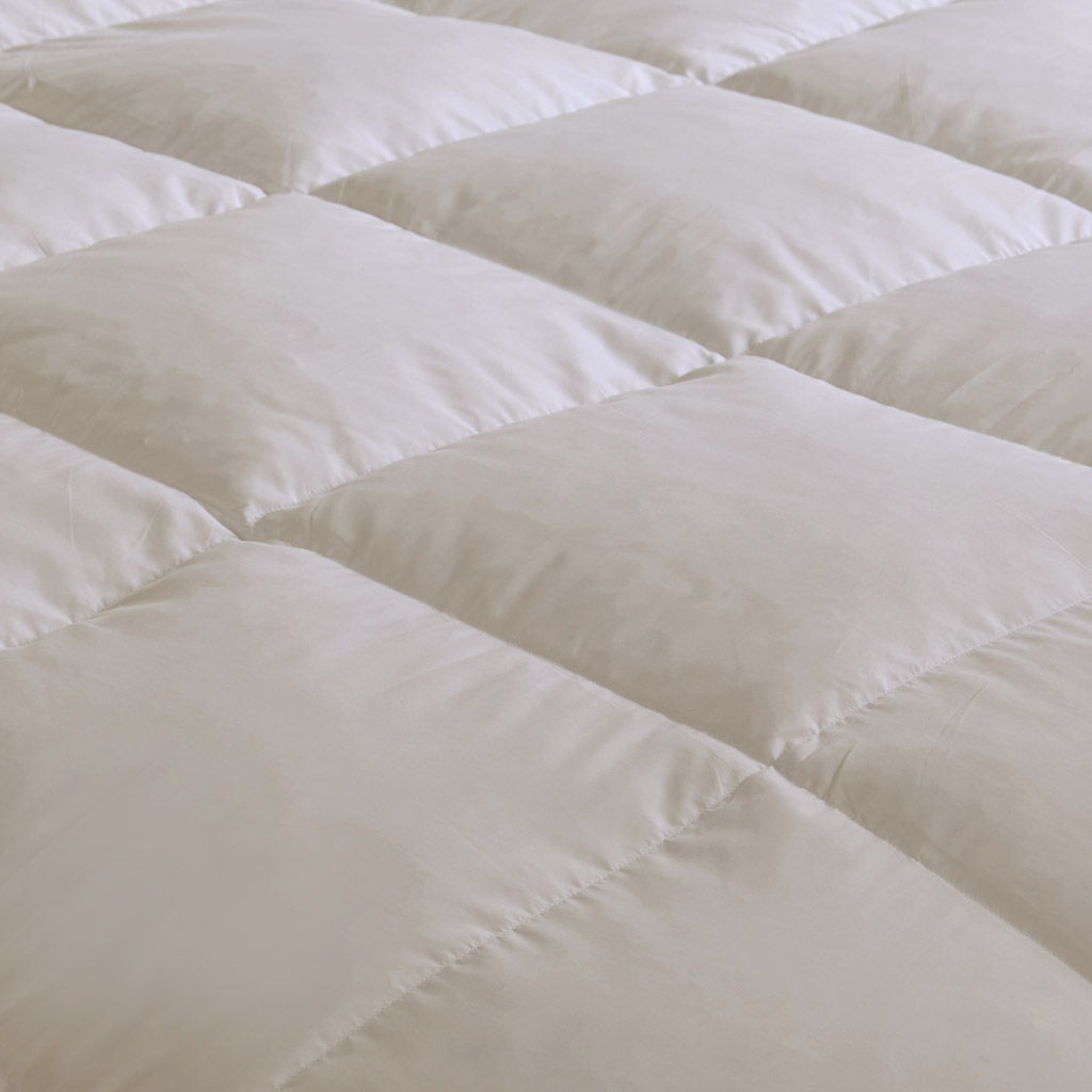 Heavy Warmth - Goose Feather and Down Oversize Queen Comforter - Cream