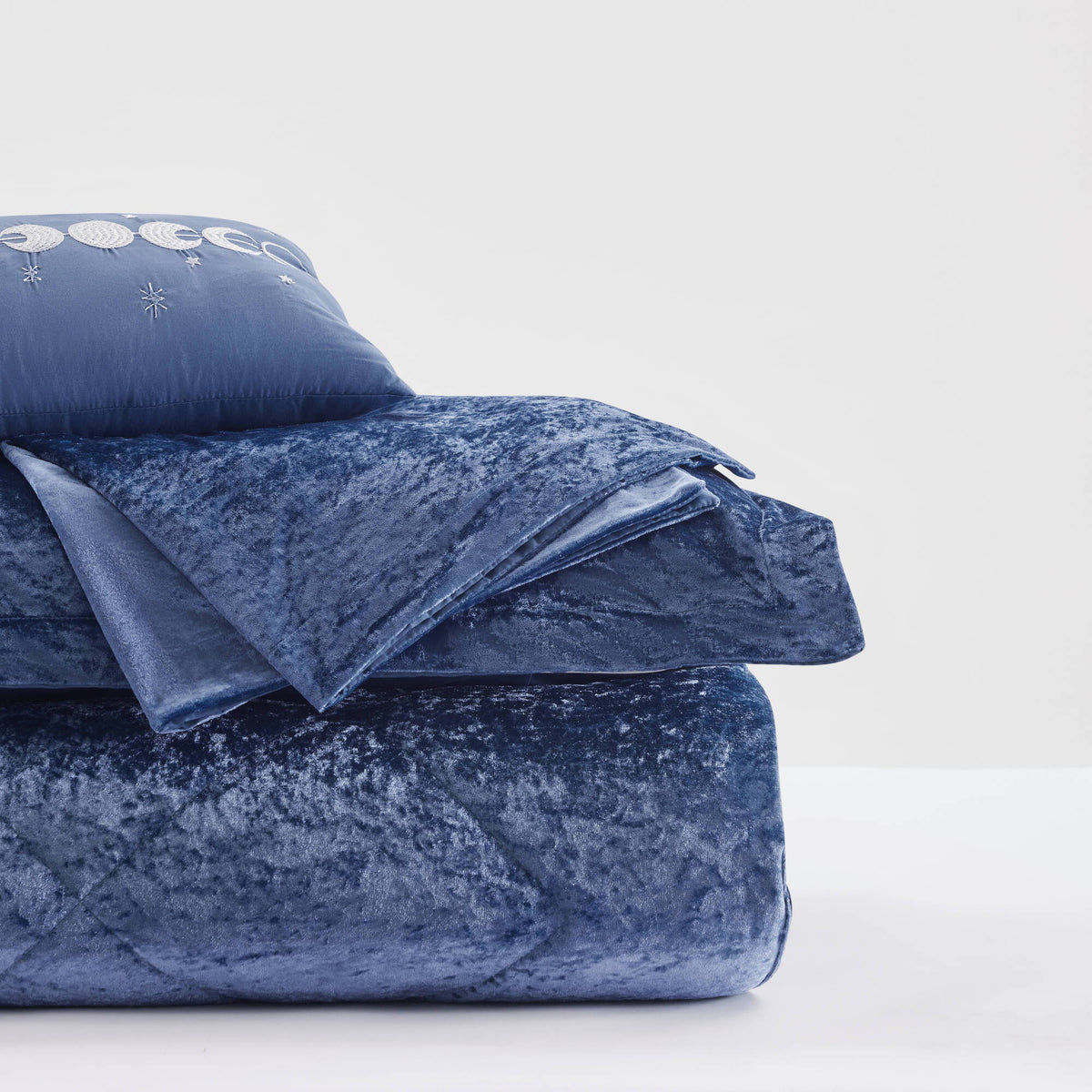 Felicia - Twin Comforter Set - Navy