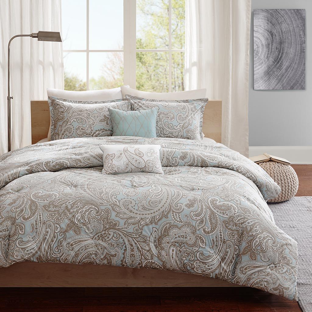 Ronan - 5 Piece Comforter Set - Blue