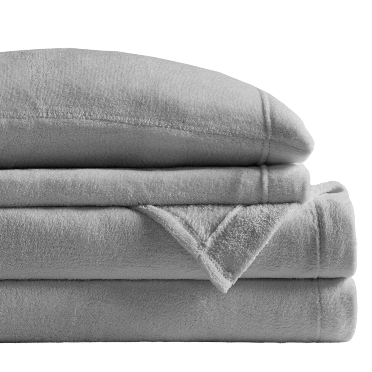 Soloft Plush - Twin Sheet Set - Gray