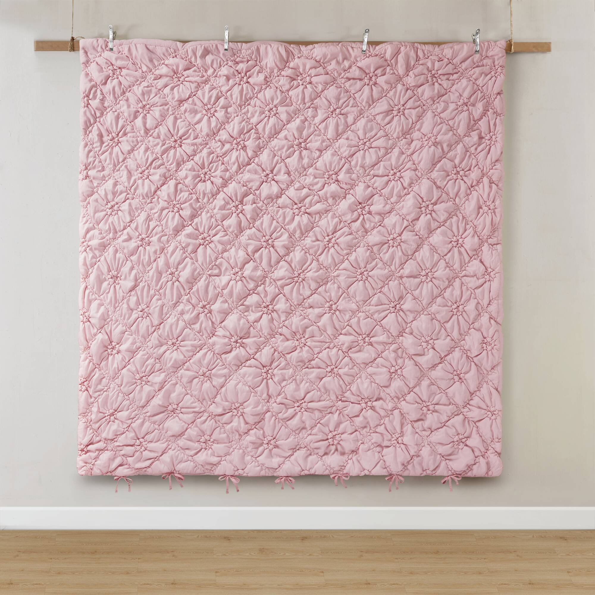 Lily - King 3 Piece Comforter Set - Pink