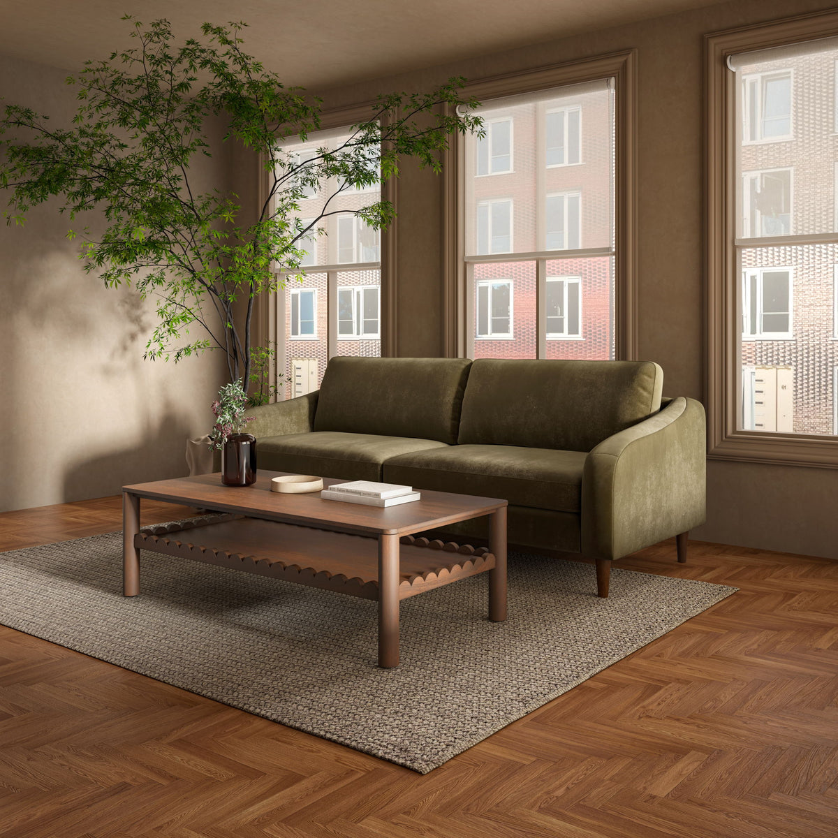 Quinn - Sofa - Cedar Green