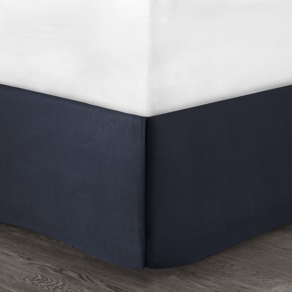 Serene - California King Embroidered Piece Comforter (Set of 7) - Navy