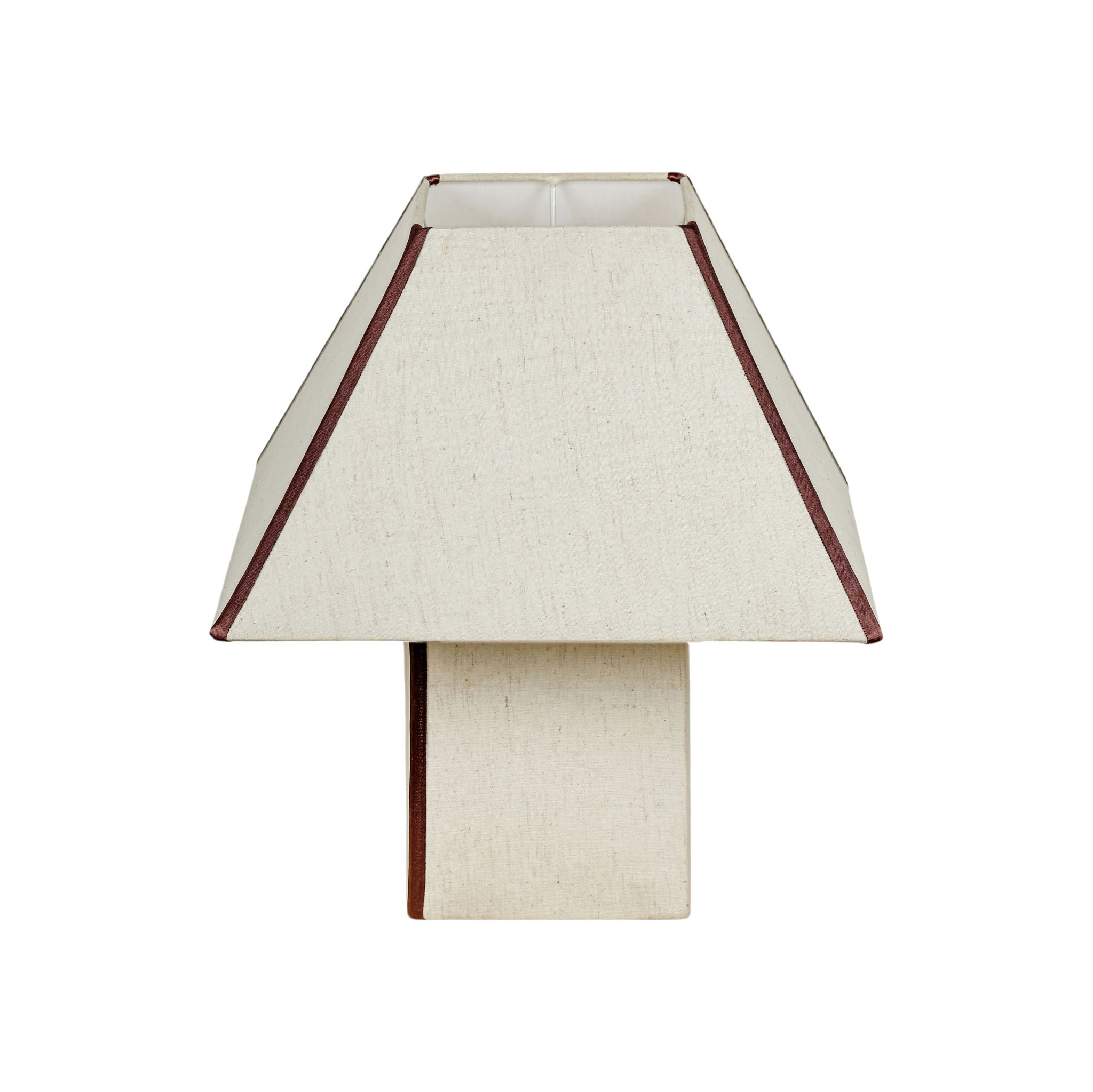 Josephine - Pyramid Table Lamp - Chocolate Brown
