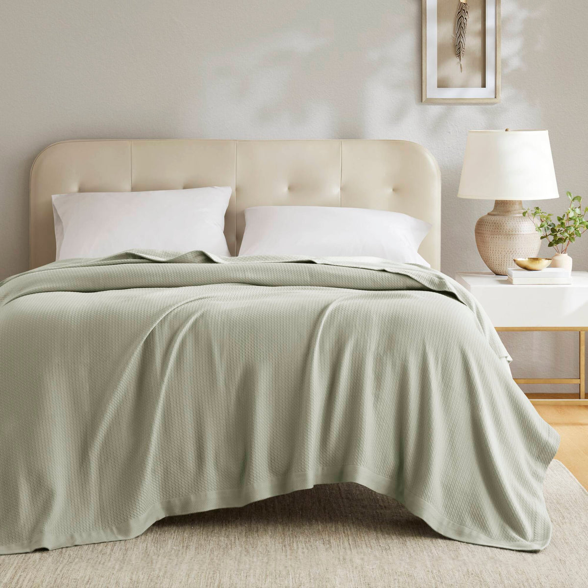 Egyptian Cotton - Twin Blanket - Sage Green