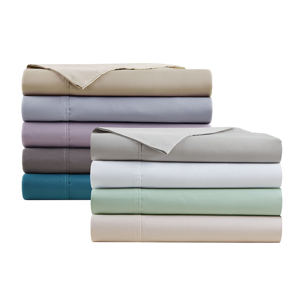 600 Thread Count - Cooling Cotton Blend 4 Piece Sheet Set - Blue