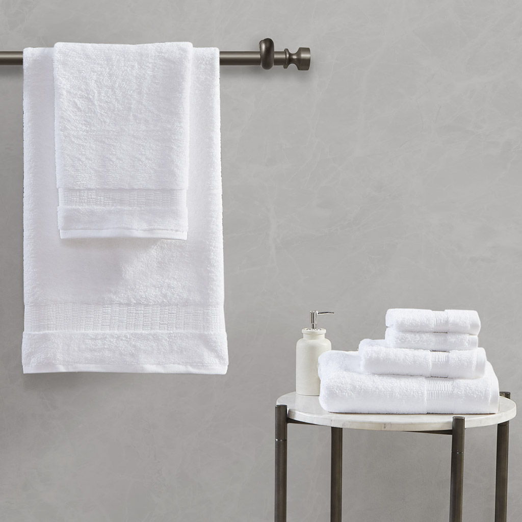 Luce - 6 Piece Towel Set - White