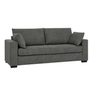 Upholstered Sofa With Toss Pillows - Dark Gray