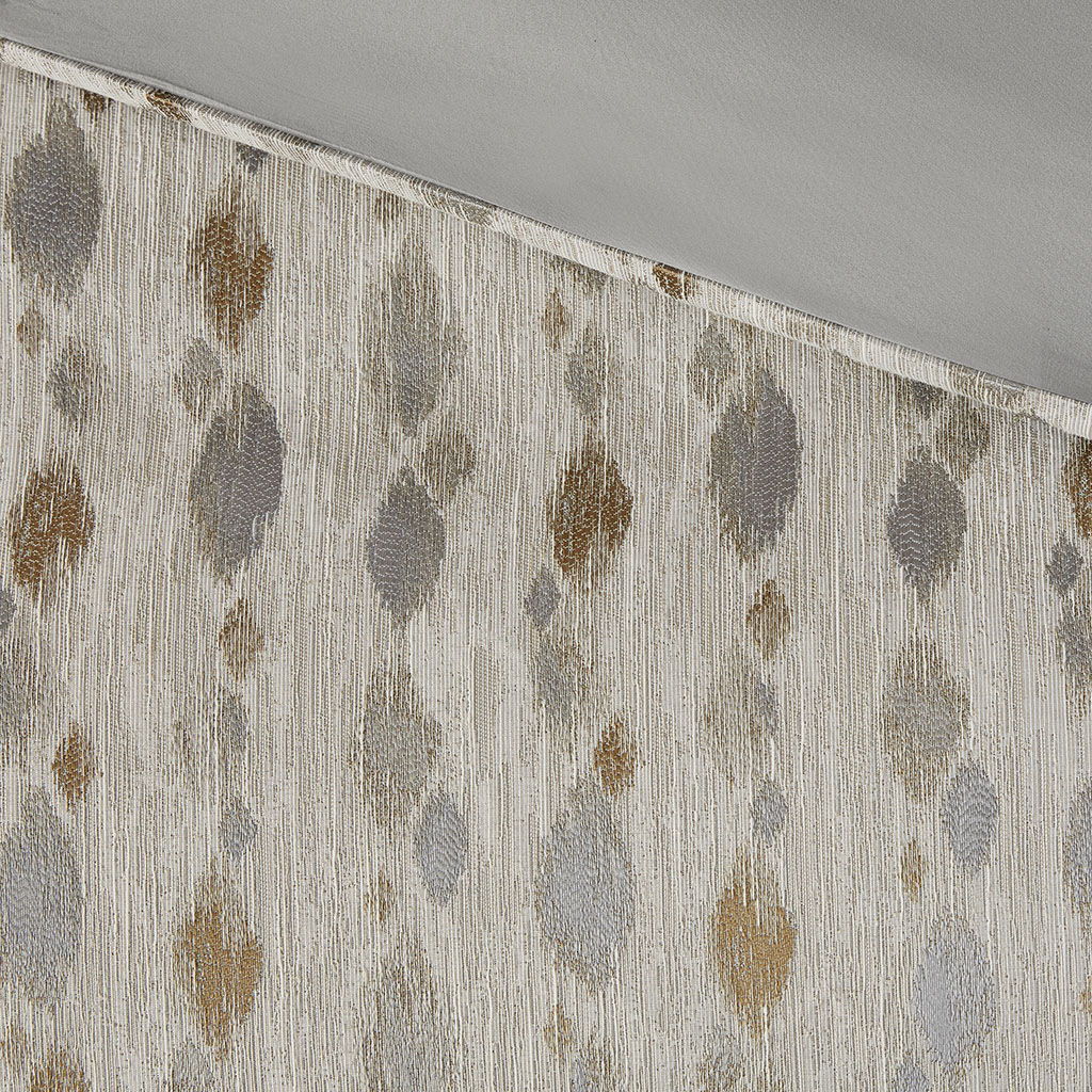 Sanctuary - King Comforter King 9 Piece Set - Taupe / Gold