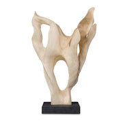 Hollow Form - Indoor-Outdoor Teak Sculpture - Woodtone