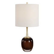Vannett - Table Lamp - Dark Amber / White