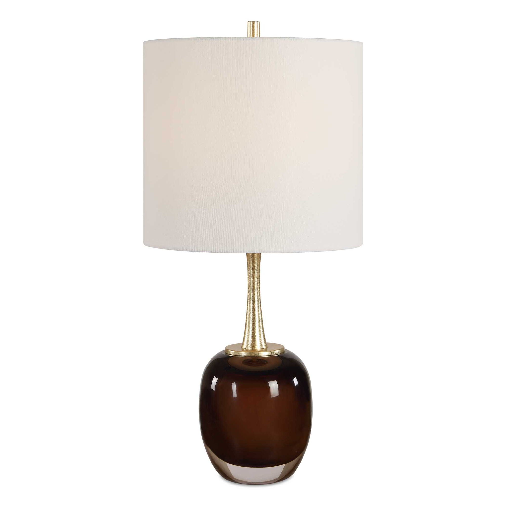 Vannett - Table Lamp - Dark Amber / White
