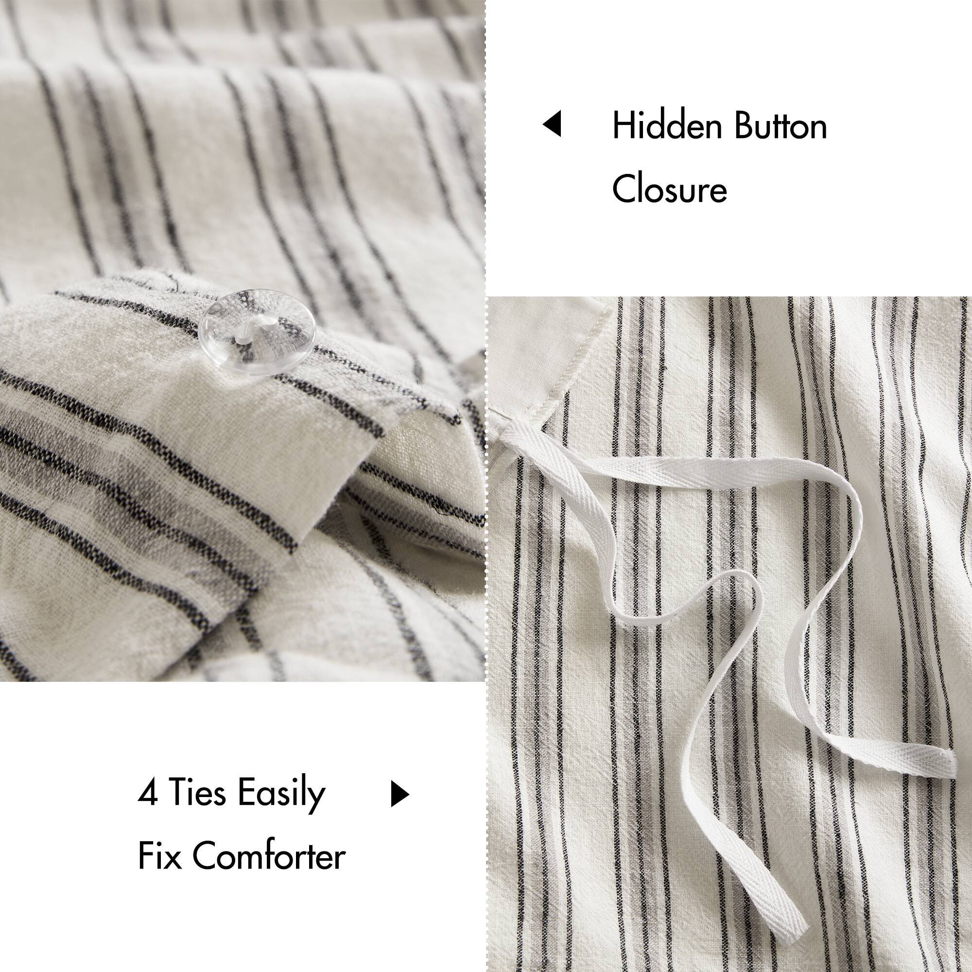 Etta - 3 Piece Queen Duvet Set - Gray