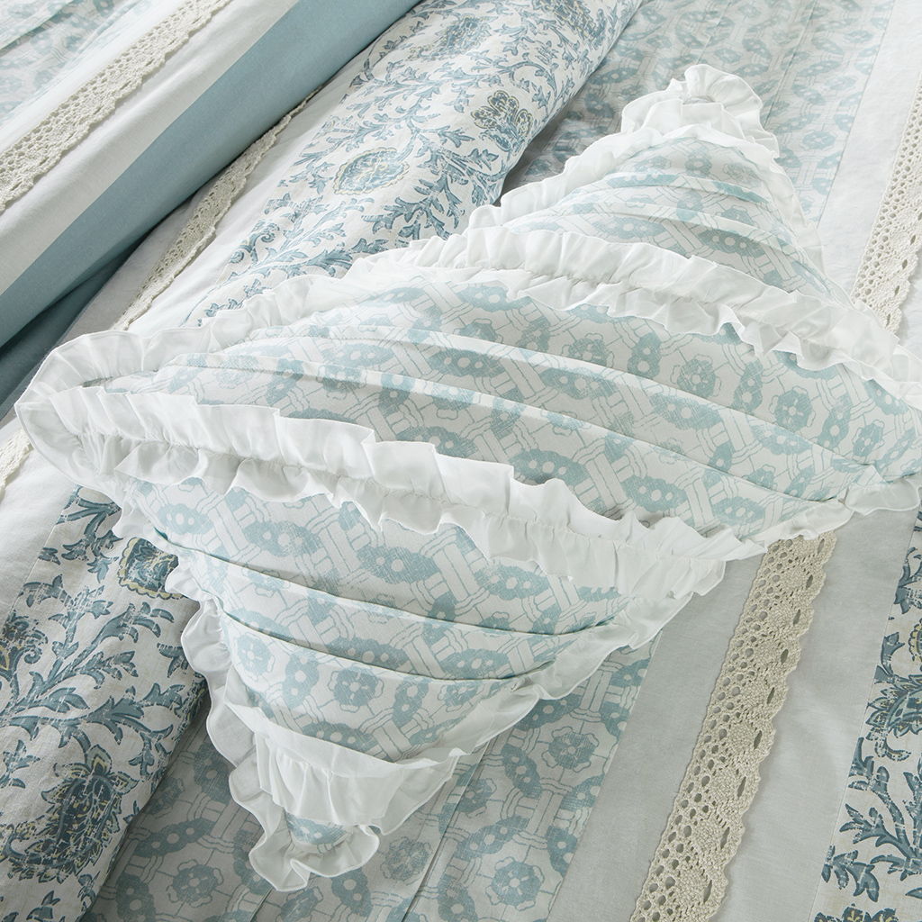 Dawn - Queen - 9 Piece Duvet Cover Set - Blue