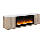 Mason - Entertainment Unit With Bluetooth Speaker And LED Lighting - Natural