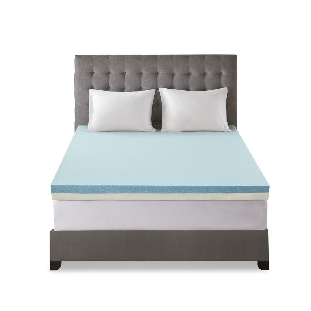 Memory Foam Mattress Topper - White