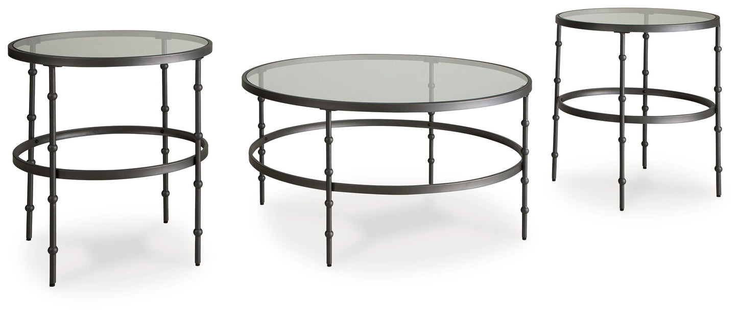 Kellyco - Occasional Table Set (Set of 3) - Gunmetal