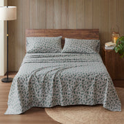 Flannel - Queen 100% Flannel Printed Sheet Set - Pine Branches