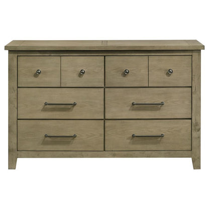 Hazlewood - 6-Drawer Bedroom Dresser Cabinet - Vineyard Oak