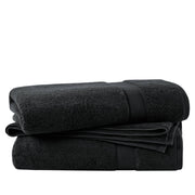 800GSM - Ultra-Soft Absorbent 2 Piece Towel Set - Black