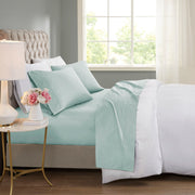 600 Thread Count - Full Cooling Blend 4 Piece Sheet Set - Seafoam