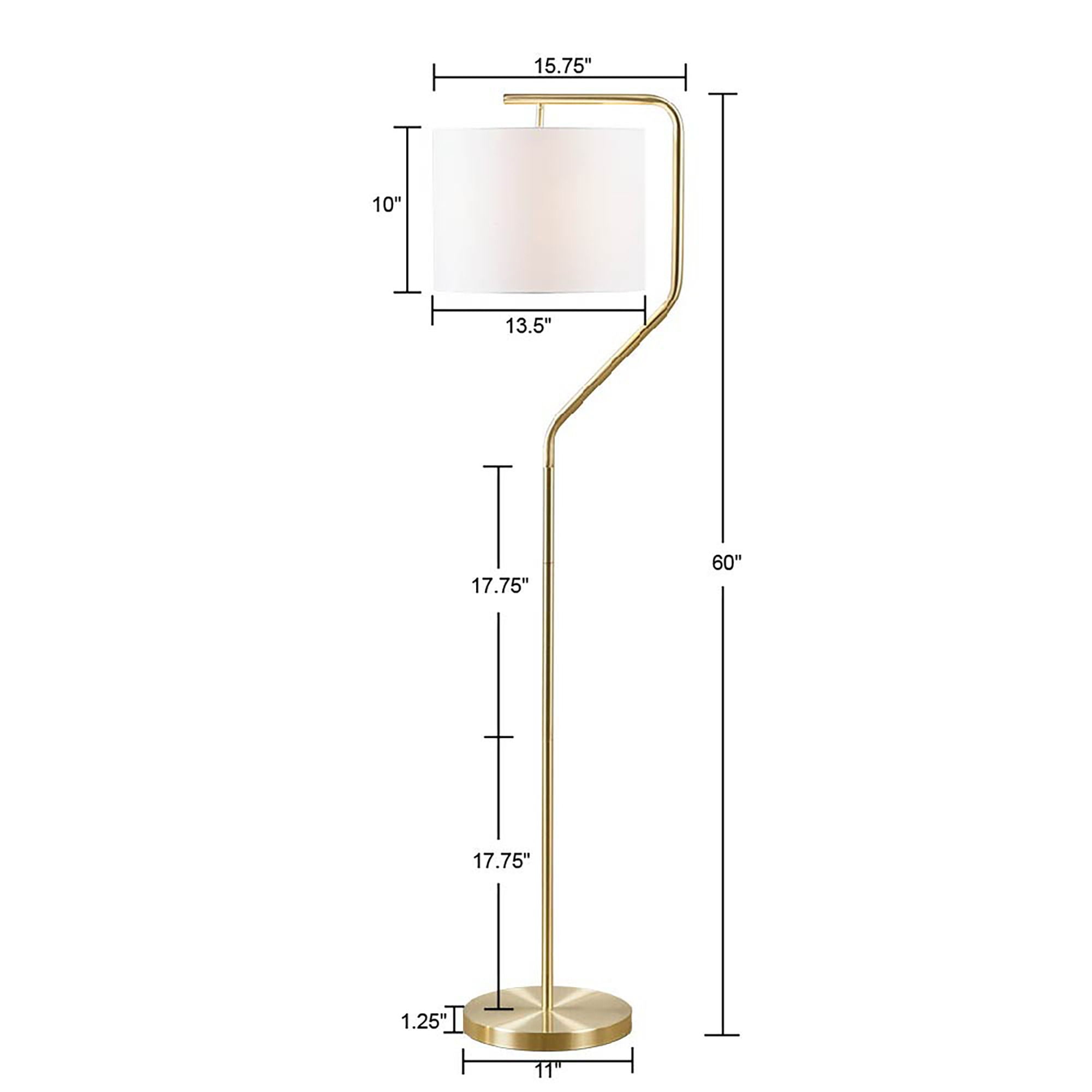 Aster - Angular Floor Lamp - Gold