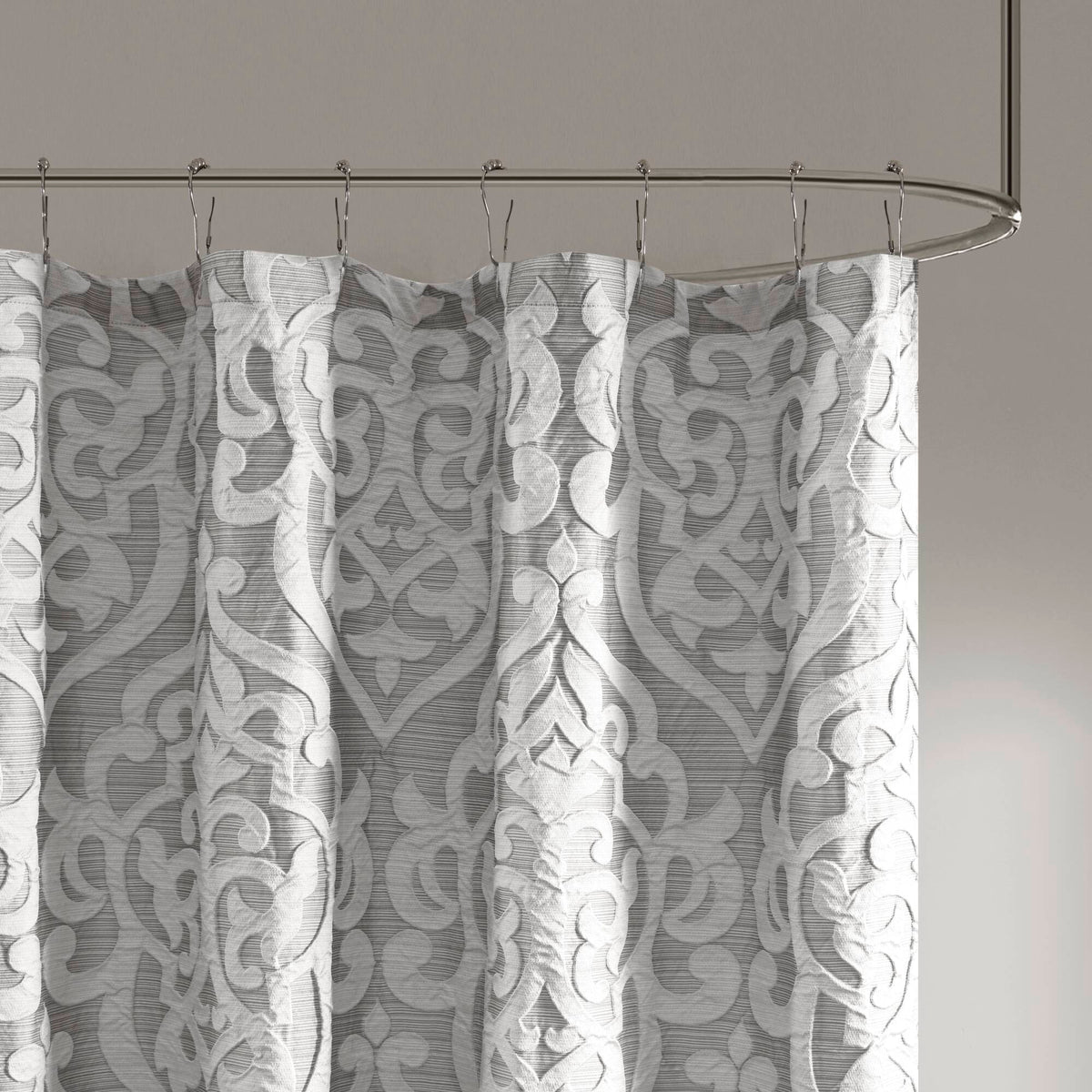 Odette - Shower Curtain - Silver