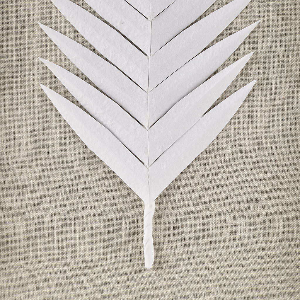 Sabal - Palm Rice Paper Framed Shadow Box (Set of 3) - Off White