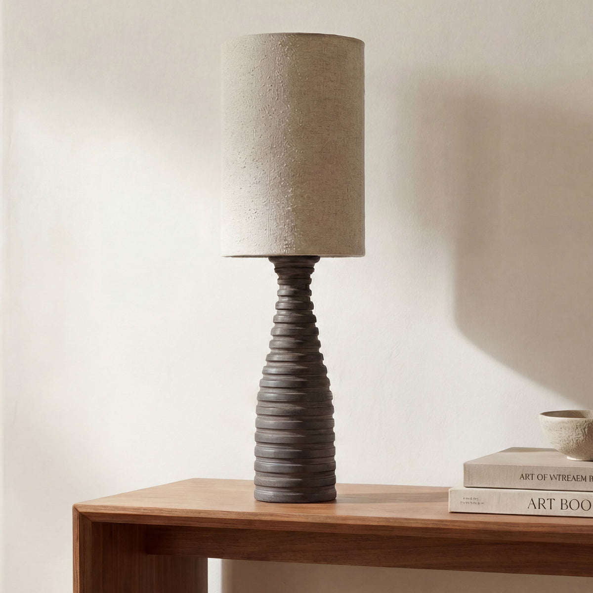 Meili - Table Lamp - Brown / Beige