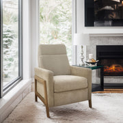 Luna - Recliner With Frame - Beige