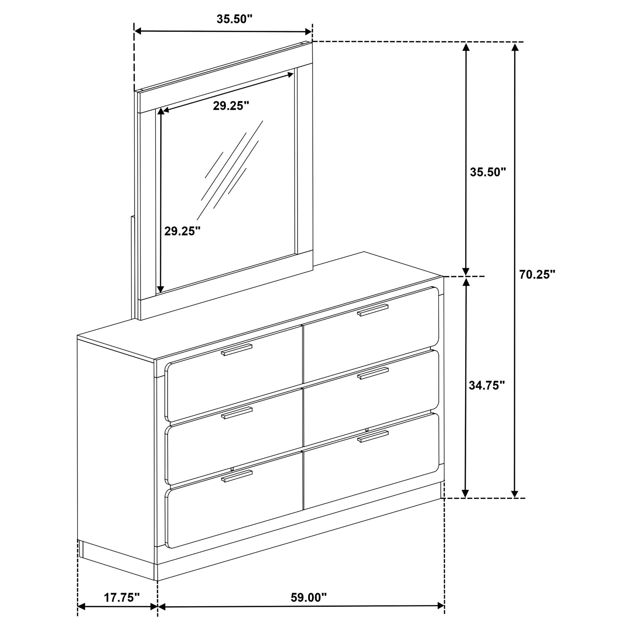 Napa - Dresser With Mirror