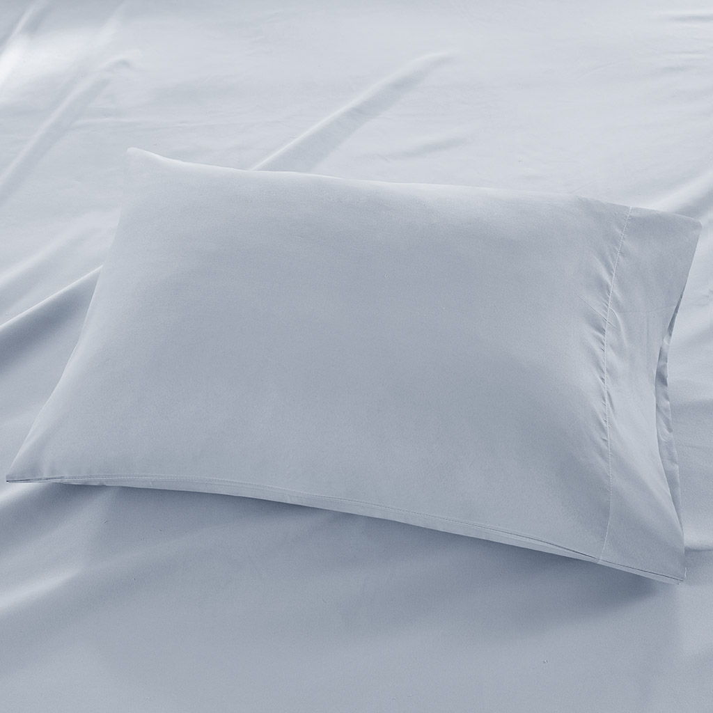 3M Microcell - Queen Luxurious Brushed Microfiber Deep Pocket Sheet Set - Blue