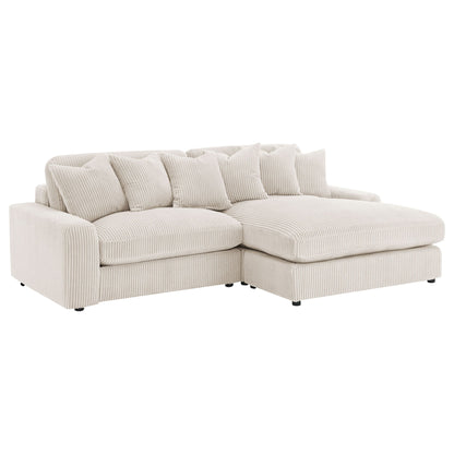 Upton - Reversible Sectional Sofa With Oversized Chaise - Sand