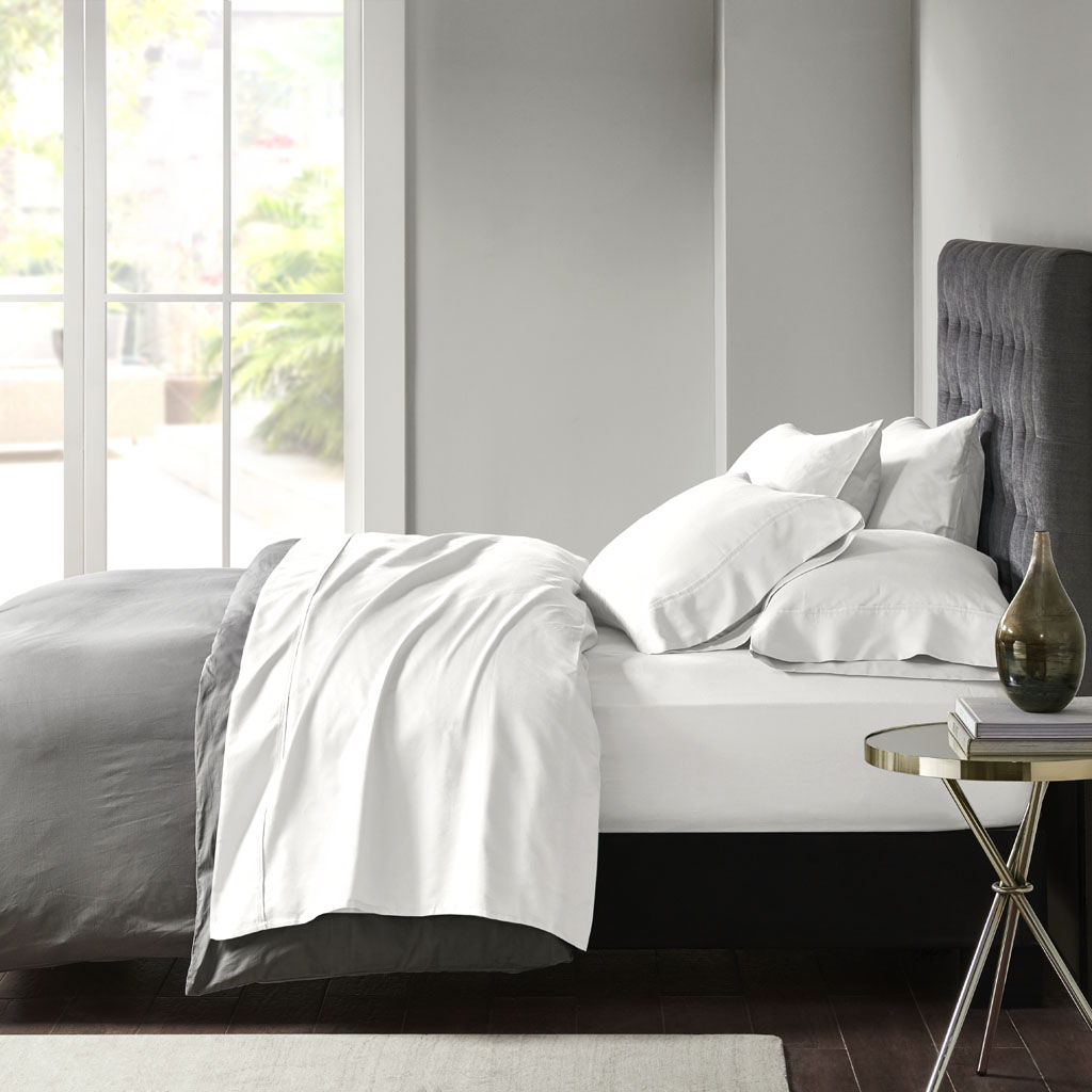 800 Thread Count - Queen Sheet Set - White