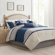 Palisades - King 7 Piece Comforter Set - Blue