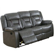 Modern Reclining Sofa With Pillow Arms And Headrest