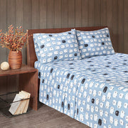 Flannel - King Sheet Set - Blue Sheep
