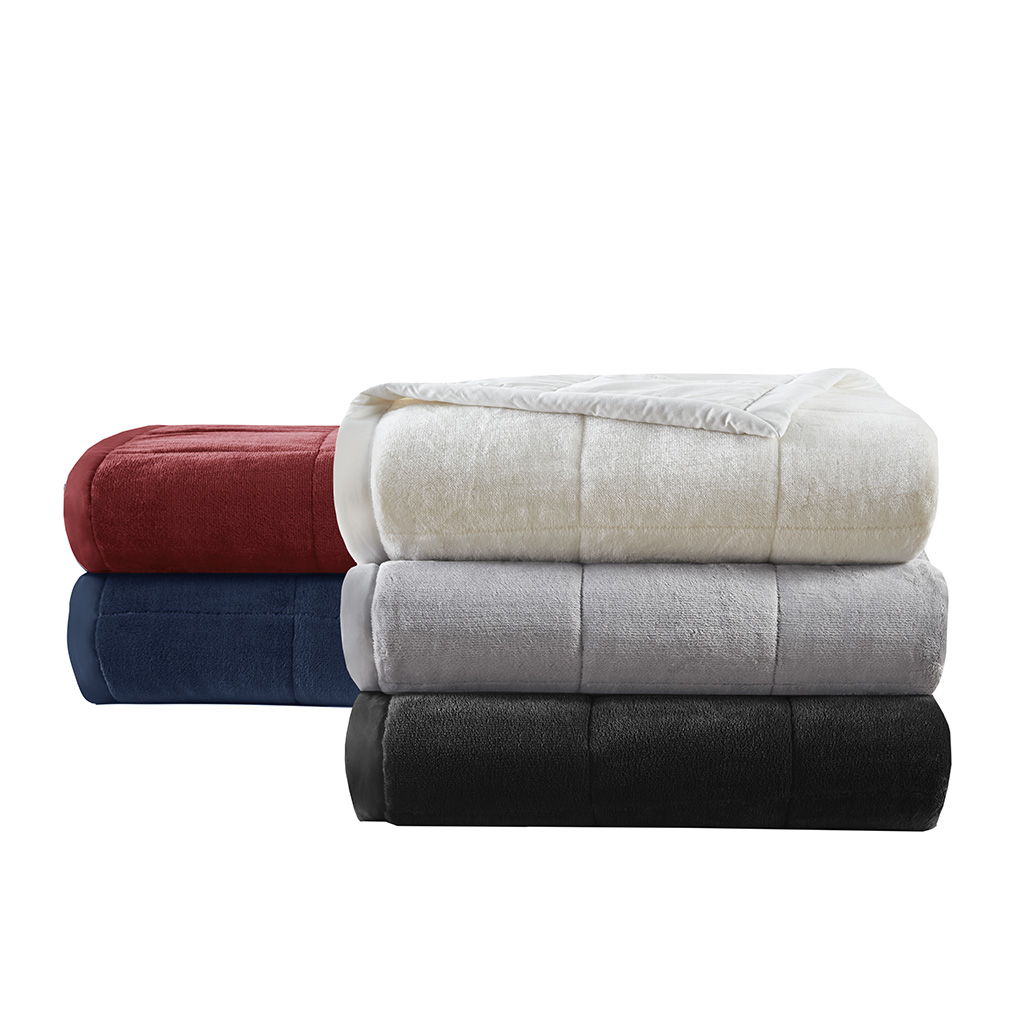 Coleman - King Reversible Down Alternative Blanket With HeiQ Smart Temp Treatment - Navy