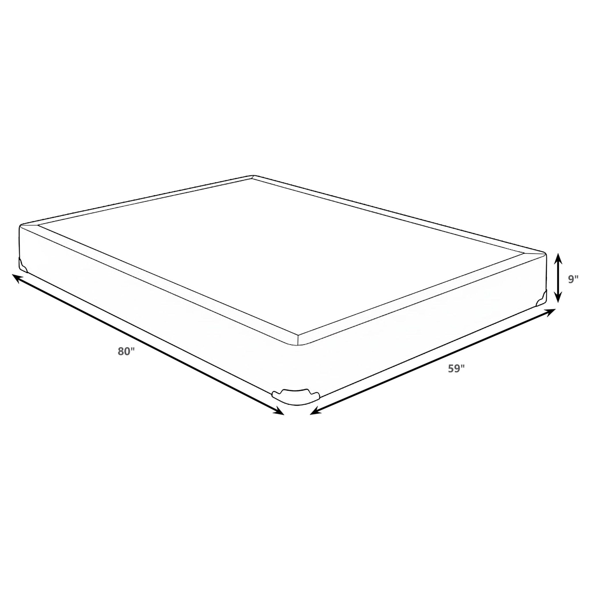 Standard Box Spring Foundation With Handcrafted Slat Support And Kara-Guard Padding