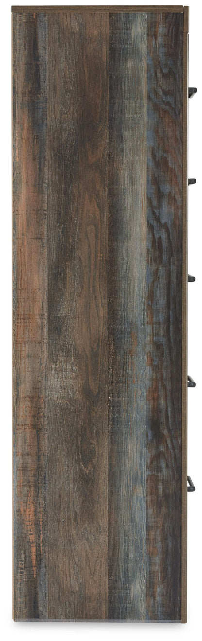 Drystan - Five Drawer Chest - Brown / Beige