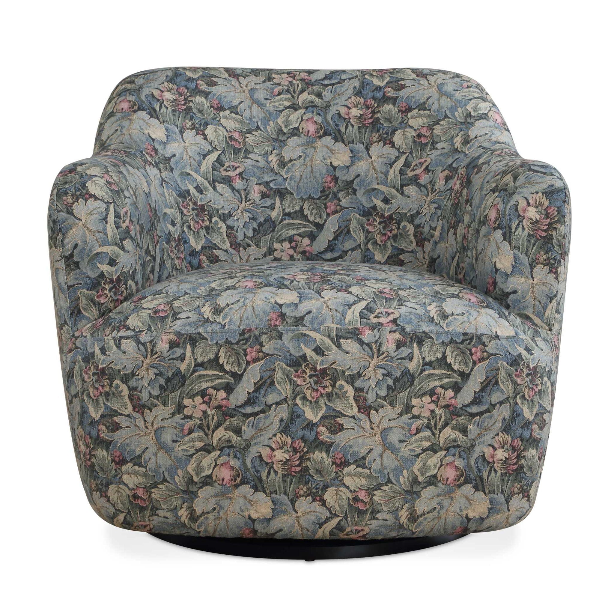 Ansel - Tapestry Swivel Chair - Green